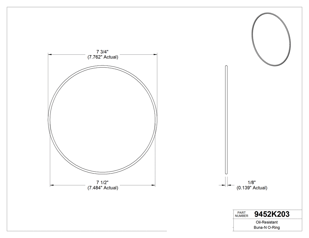 Technical drawing - 9452K203